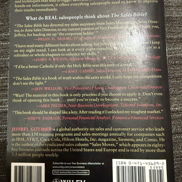 The Sales Bible by Jeffrey Gitomer - Picture 2 of 2
